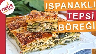 Kat Kat Ispanaklı Tepsi Böreği  çok beğenilen kolay börek tarifi [upl. by Eelarual]