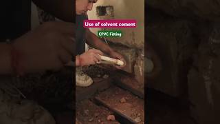 CPVC fiting in kitchen  Use of solvent cement [upl. by Nedgo127]