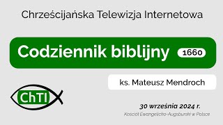 Codziennik biblijny słowo na dzień 30 września 2024 r [upl. by Nilde]