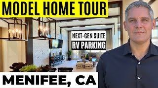 Amazing Menifee New Homes with RV Parking and Next Gen Suite by Woodside Homes [upl. by Nnylecoj]