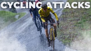 POWERFUL CYCLING ATTACKS  Jonas Vingegaard amp Wout Van Aert amp Remco Evenepoel 2024 [upl. by Engis949]