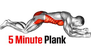 5 Min Plank Challenge to get Shredded Abs [upl. by Tnahs]