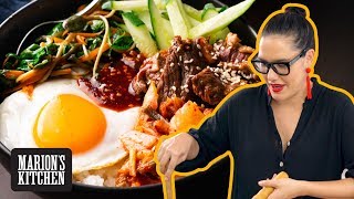 My easy Korean beef rice bowl you can make any night of the week  Beef Bibimbap  Marions Kitchen [upl. by Galvin]