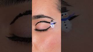 Frosty eyeliner idea for the holidays ☃ [upl. by Haliak]