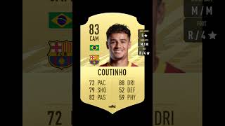 FIFA  PHILIPPE COUTINHO  RATINGS😁 [upl. by Ohce]