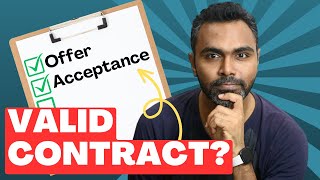 What is an Offer and Acceptance in a Contract Why are they important for a valid contract [upl. by Comptom]