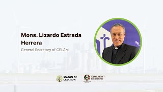 Mons Lizardo Estrada Herrera  General Secretary of CELAM [upl. by Arries693]