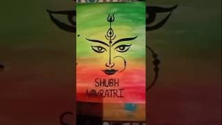 Durga ma easy painting 🎨mahishasuramardhini song paramparasachet couple music [upl. by Lirrad]