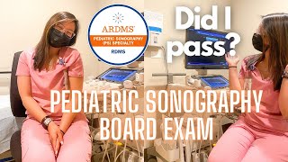 I TOOK THE ARDMS PEDIATRIC BOARD EXAM  life of a sonographer [upl. by Johnsten]