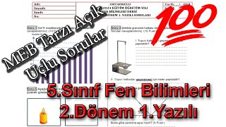 5sınıf Fen Bilimleri 2Dönem 1Yazılı 2024 [upl. by Dorran]