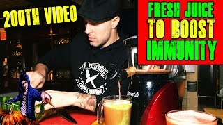 Immunity Juice Recipe  Slowstar Juicer 200th Video [upl. by Bound]