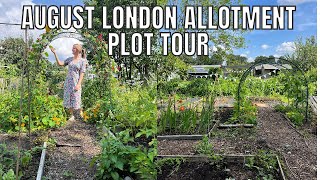 LONDON ALLOTMENT PLOT TOUR AUGUST 2024 [upl. by Arymas563]