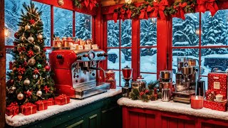 Christmas Jazz Background Music amp Cozy Winter Village🎄 Jazz Piano Music with Cafe Christmas Ambience [upl. by Ruckman439]