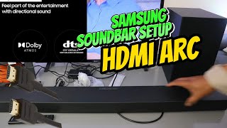 StepbyStep Guide to Connect A Samsung Soundbar to Android LG TV Via HDMI ARC [upl. by Yellas844]