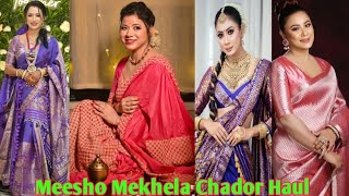 Meesho Mekhela Chador Haul Meesho party wear Mekhela Sador HaulMeesho Haul axomiyafashionhaul [upl. by Ginelle]