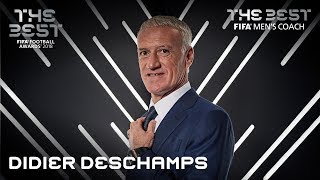 Didier Deschamps reaction  The Best FIFA Men’s Coach 2018 [upl. by Stanwinn]