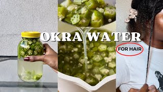 Two Different Ways To Make Okra Water For Your Hair  Natural 4C Hair [upl. by Ranee]