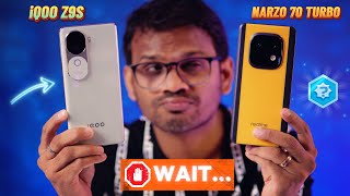 Realme Narzo 70 Turbo vs iQOO Z9S  Best 5G Phones Under 20000 [upl. by Farrica467]