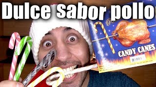 PROBANDO DULCES CON SABORES DE CENA NAVIDEÑA  ChideeTv [upl. by Lrac463]