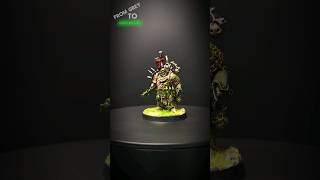 WARHAMMER 40K Death Guard Plague Marines Miniatures Painting hobby passion art gunsnroses fyp [upl. by Llenaej]