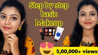 Simple basic glow makeup for beginners  Step by step makeup tutorial with tips for beginners [upl. by Annohsat]