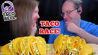 ASMR TACOS RACE MUKBANG EATING SOUNDS [upl. by Lennahs]