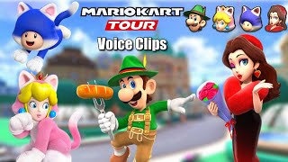 Mario Kart Tour Selectable Character Voice Clips Berlin Tour  Peach vs Daisy Tour [upl. by Evatsug]