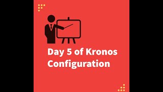 Day 5 of Kronos Configuration Breaks [upl. by Mufi]