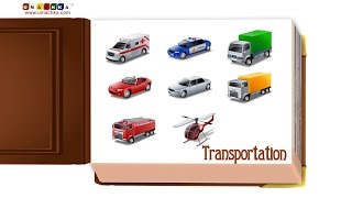 Educational Videos for Children All Transportation Flashcards [upl. by Shaylah]