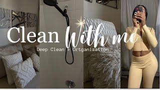 DEEP CLEAN WITH ME  fall cleaning motivation deep clean apartment organize [upl. by Ocinemod55]