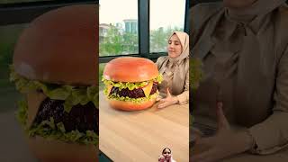 tuba geckil burger food foodie hamburger keşfet emojieatingchallenge koreancuisine trending [upl. by Oralie]