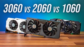 RTX 3060 vs RTX 2060 vs GTX 1060  12 Game GPU Comparison [upl. by Camarata]