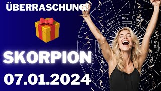 SKORPION ♏️🎁 ÜBERRASCHUNG IM NEUEN JAHR 🤩⭐️ Horoskop  07Januar 2024 skorpion tarot [upl. by Tak]