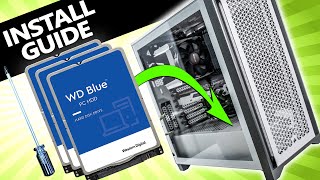 How to Install a Hard Drive or SSD in a PC [upl. by Akeihsat]