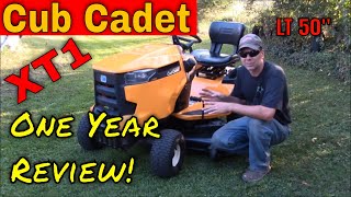 Cub Cadet XT1 LT50 Inch Lawn Tractor One Year Review [upl. by Harley]