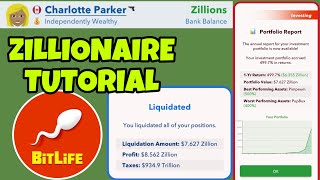 Tutorial on how to become a zillionaire in Bitlife  investing in crypto after the patch  Bitlife [upl. by Martres]