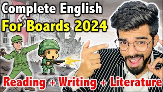 🚨 Complete English Revision in 1 shot  LIVE Class  Reading  Writing  Literature 🔥  Class 12th [upl. by Yddub565]