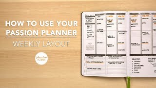 How To Use Your Passion Planner Weekly Layout [upl. by Tirzah]