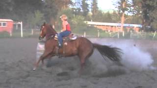 Running Barrels In A Bob Marshall Saddle [upl. by O'Carroll458]