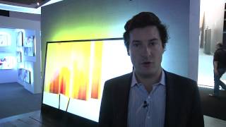 IFA 2013  Philips DesignLine 84quot UHD [upl. by Eadahc55]