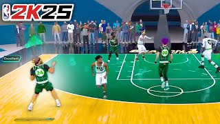 THE MOST OVERPOWRED 64 BUILD TOOK OVER THE REC  ATTRIBUTE UPDATE  NBA2K25 [upl. by Eniluqaj]