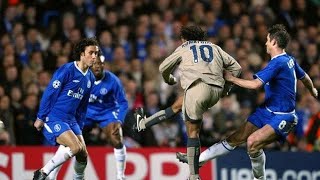 Ronaldinho Genius Goal vs Chelsea  UCL 200405  English Commentary [upl. by Arundell]