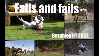 Burghley Horse Trials  Falls amp Fails 2022 [upl. by Teerpnam]