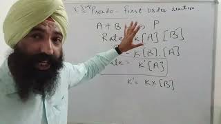 Chemical Kinetics Topic  Pseudo First Order Reactions Class 12 Chemistry [upl. by Faulkner]