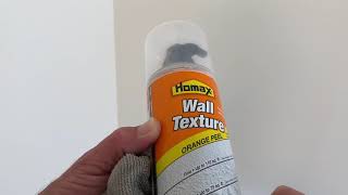 How to spray drywall texture from a can 4K [upl. by Waddington]