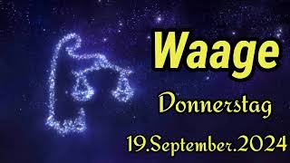 horoskop Waage heute Donnerstag 19 September 2024 [upl. by Mcclary]