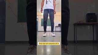 EASY FOOTWORKS FOR BEGINNERS  DANCE TUTORIAL youtubeshorts basicdancemoves [upl. by Eibbed]