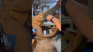 Celtic Mandola build part 06  trimming the sides luthier mandola woodworking asmr [upl. by Ahsercal]