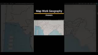 Geography ICSE Class 10 Map Work Chapter 4  Geography ICSE Class 10 Notes shorts icse10 [upl. by Adirahs]