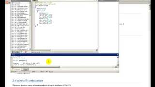 getting start with winAVR [upl. by Aicemak]
